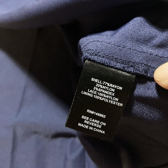 Torrid NWT Navy Blue Mesh Dot Inset Swing Dress Size 18 Sweetheart Retro Pin Up - Picture 11 of 13